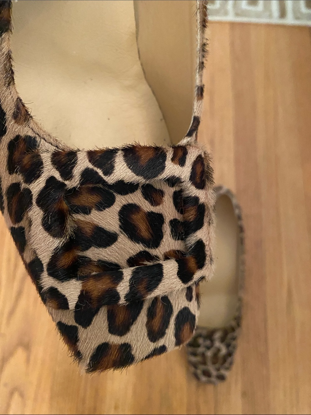 ANN MASHBURN Leopard-Print Square-Toe Pumps - brown, black, cream - Picture 3 of 6